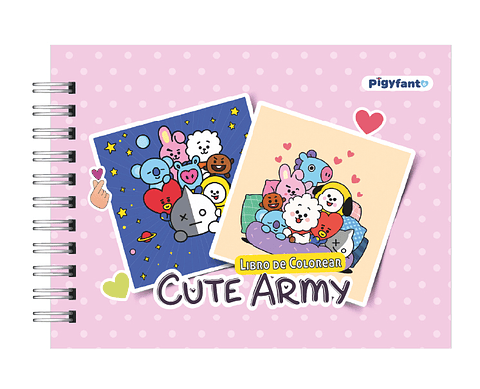 Libro para Colorear Cute Arms BTS