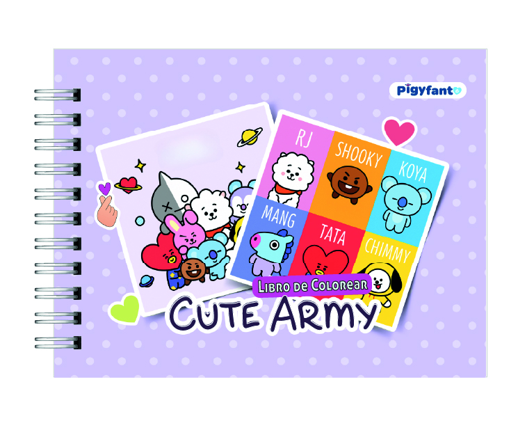 Libro para Colorear Cute Arms BTS 7