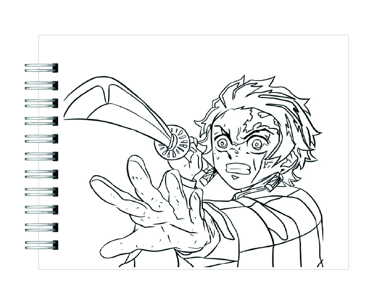 Libro para Colorear Demon Slayer 3