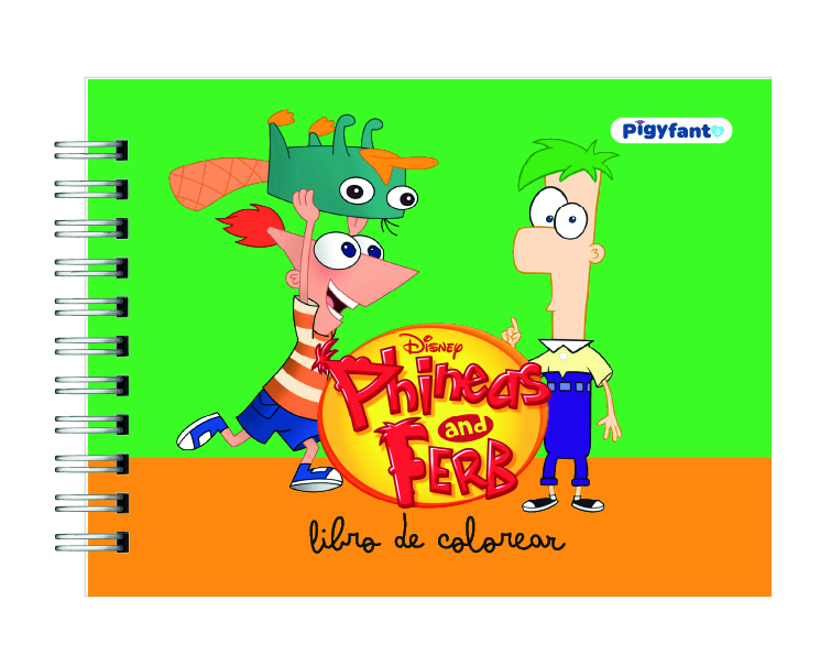 Libro para Colorear Phineas y Ferb 1