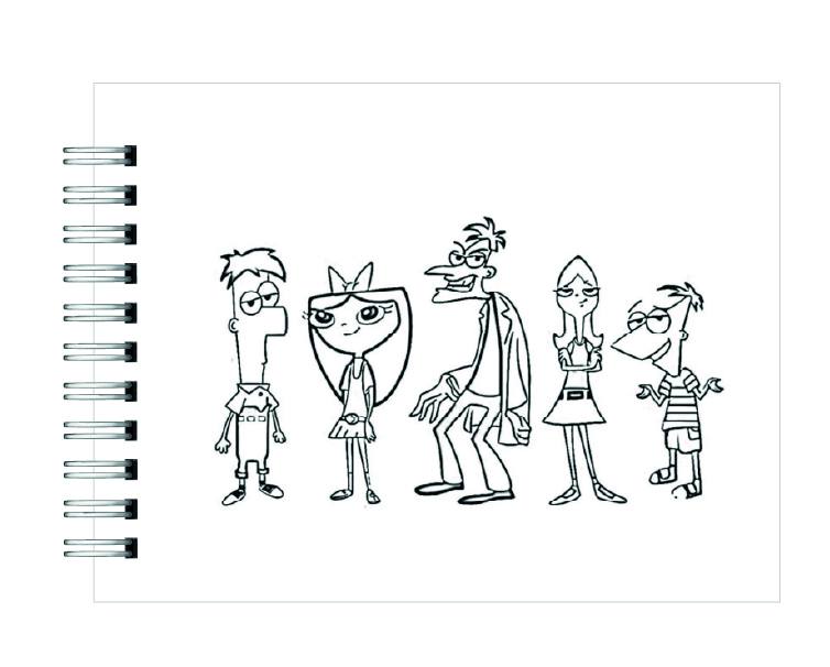 Libro para Colorear Phineas y Ferb 4