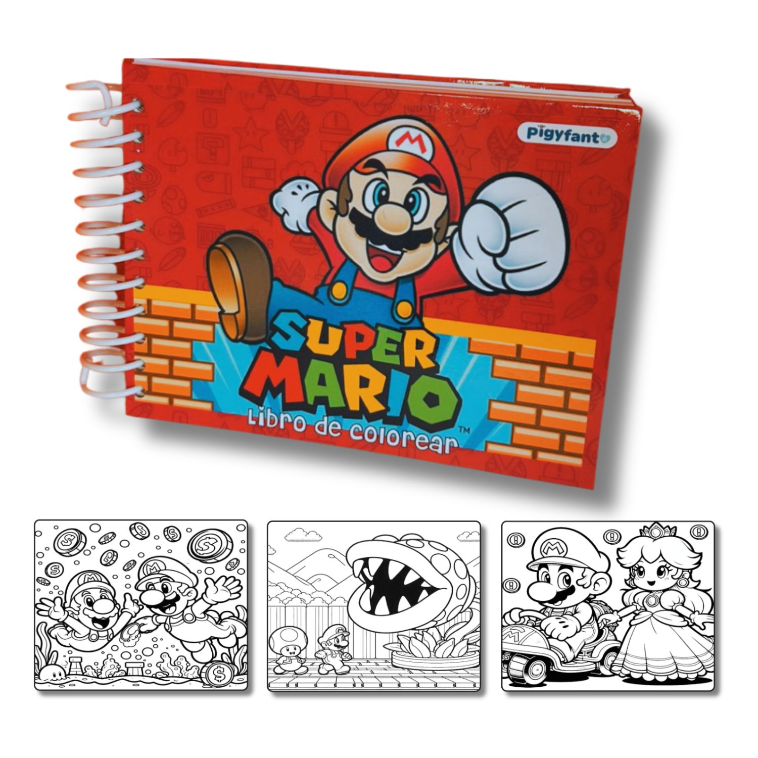 Pack Super Mario Bros para Niños – Libro para Colorear + Bolsa para Pintar 2