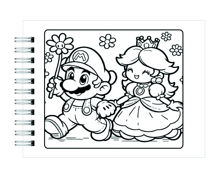 Libro para Colorear Mario Bross 2