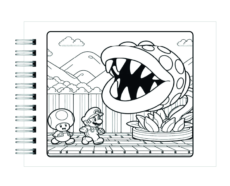 Libro para Colorear Mario Bross 4