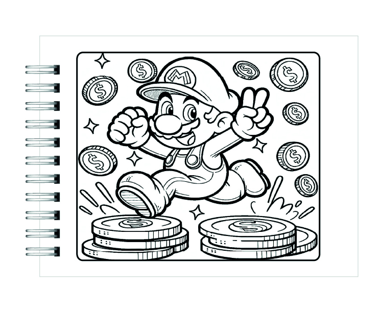 Libro para Colorear Mario Bross 5