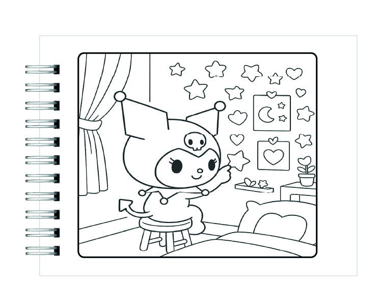 Libro para Colorear Kuromi 4