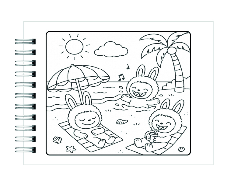 Libro para Colorear Labubu 3