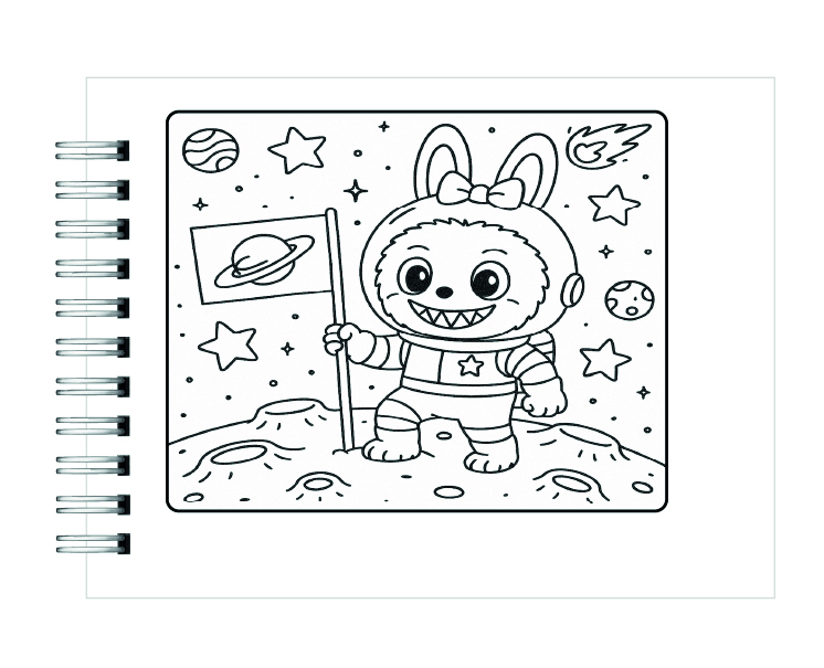 Libro para Colorear Labubu 4