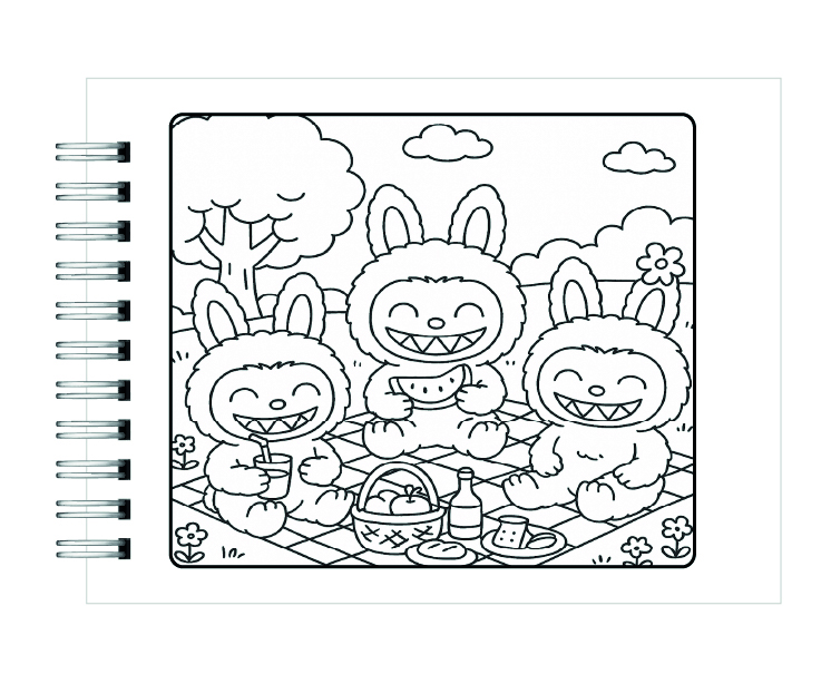 Libro para Colorear Labubu 5