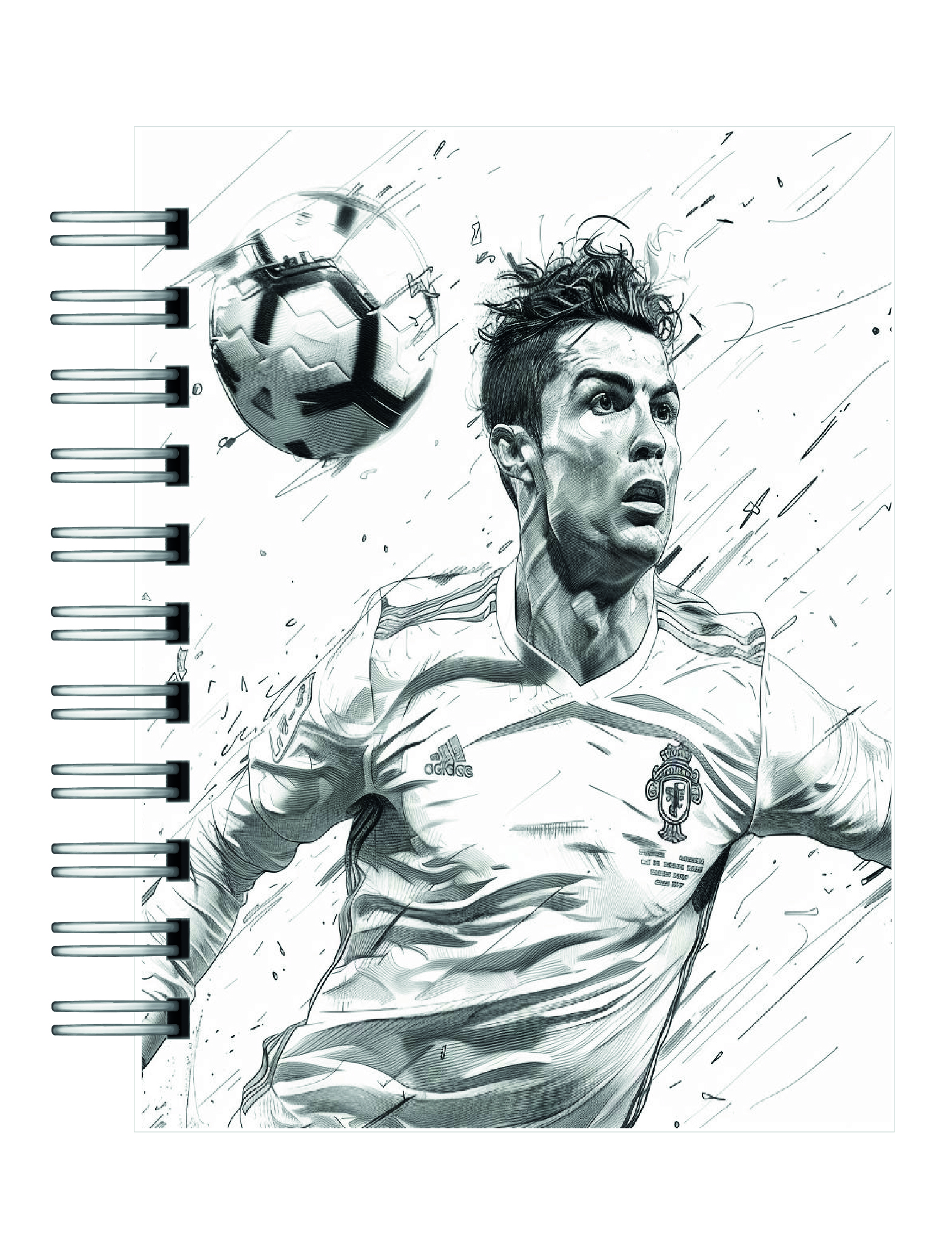 Libro para colorear de 100 páginas de momentos de la Liga de Campeones 2