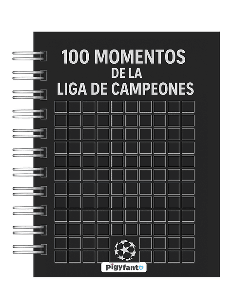 Libro para colorear de 100 páginas de momentos de la Liga de Campeones