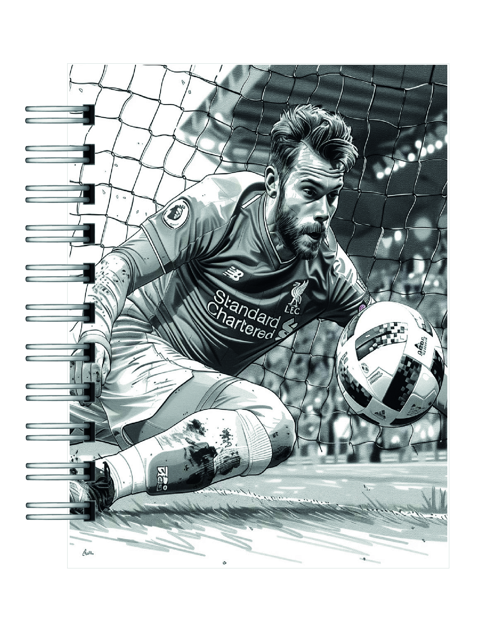Libro para colorear de 100 páginas de momentos de la Liga de Campeones 3