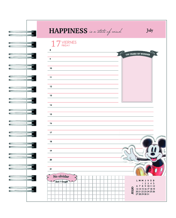 Agenda 100 años Disney 2026 Diaria 14