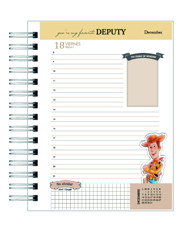 Agenda 100 años Disney 2026 Diaria 15