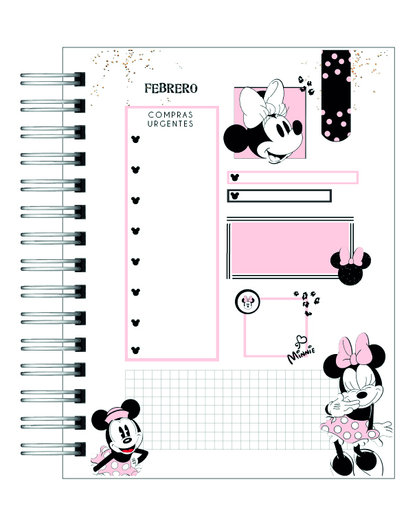 Agenda 100 años disney minnie 2026 10