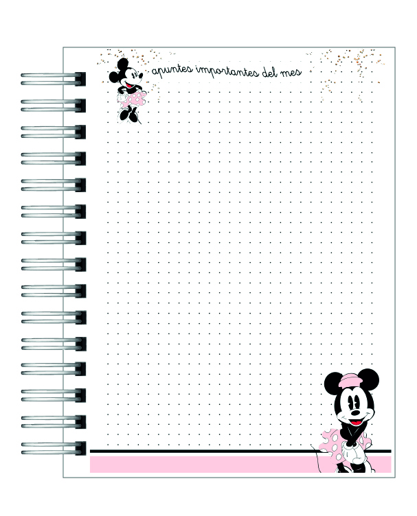 Agenda 100 años disney minnie 2026 11