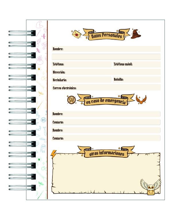 Agenda Harry Potter 2026 2