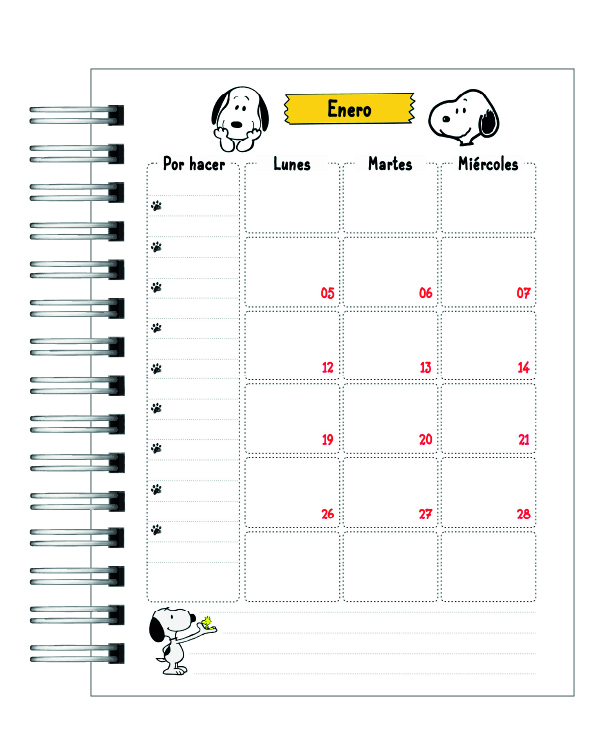 Agenda Snoopy 2026 7