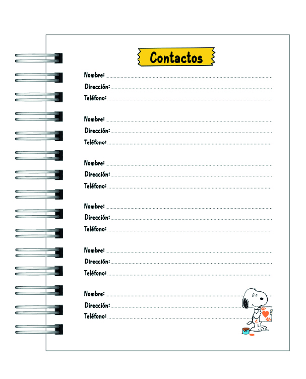 Agenda Snoopy 2026 6