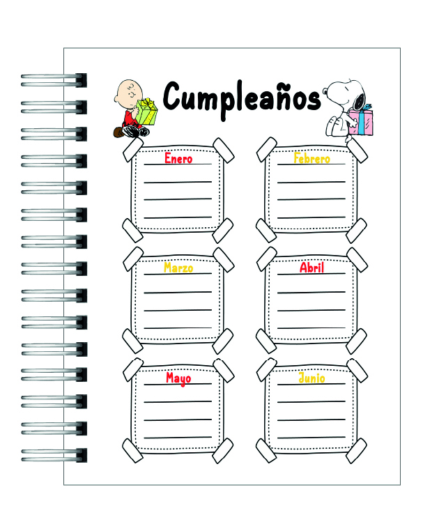 Agenda Snoopy 2026 5