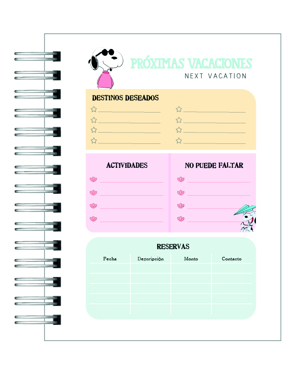 Agenda Snoopy 2026 6