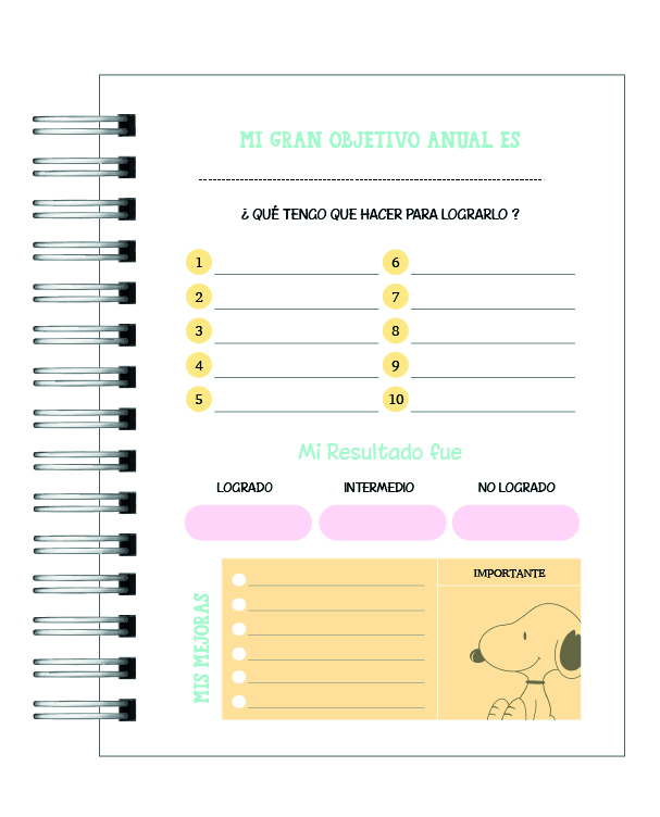 Agenda Snoopy 2026 5