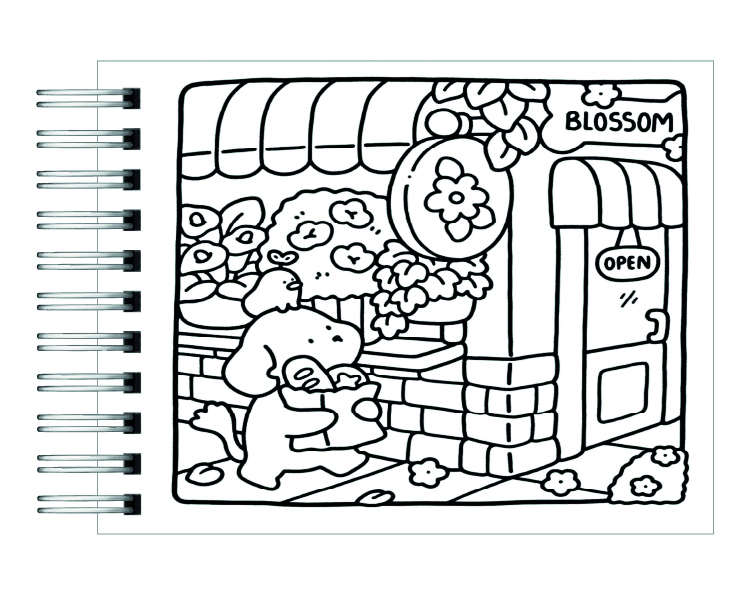 Libro para colorear Cozie Cuties 4