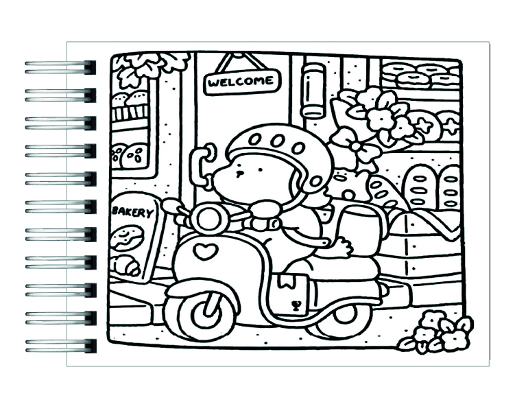 Libro para colorear Cozie Cuties 3