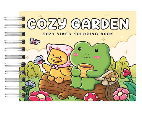 Libro para colorear Cozie Garden