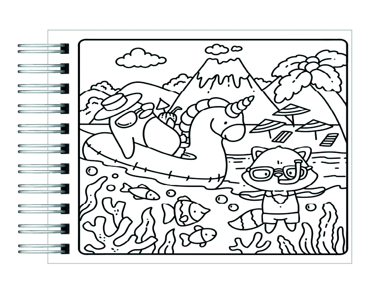 Libro para colorear Cozie Island 2