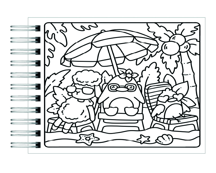 Libro para colorear Cozie Island 3