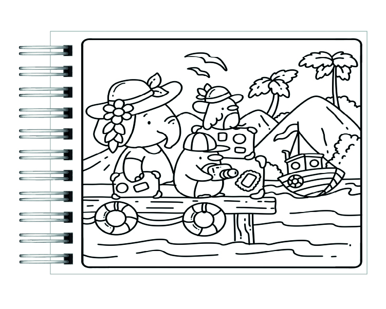 Libro para colorear Cozie Island 4
