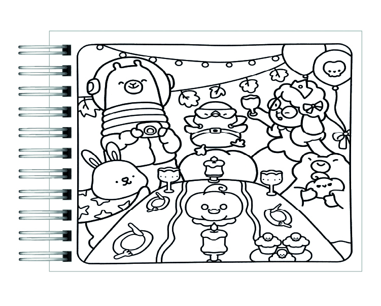 Libro para colorear Cozy Buddies  3