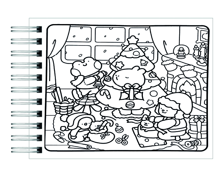 Libro para colorear Cozy Buddies  4
