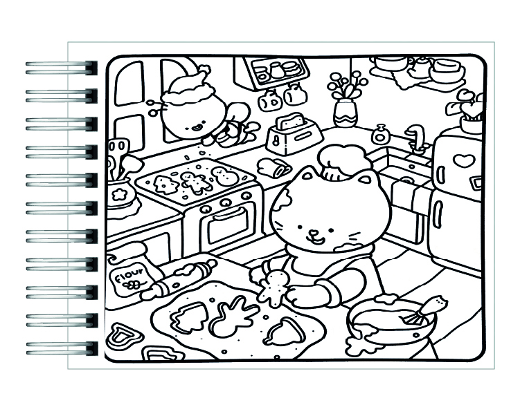 Libro para colorear Cozy Buddies  5
