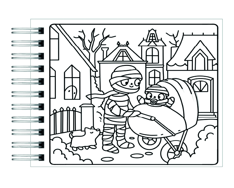 Libro para colorear Cozie Spooky 4