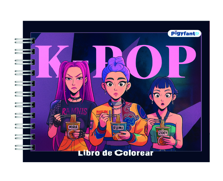 Libro para Colorear KPOP Demon Hunter 1
