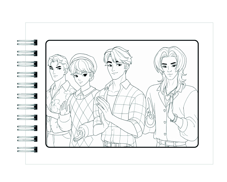 Libro para Colorear KPOP Demon Hunter 4