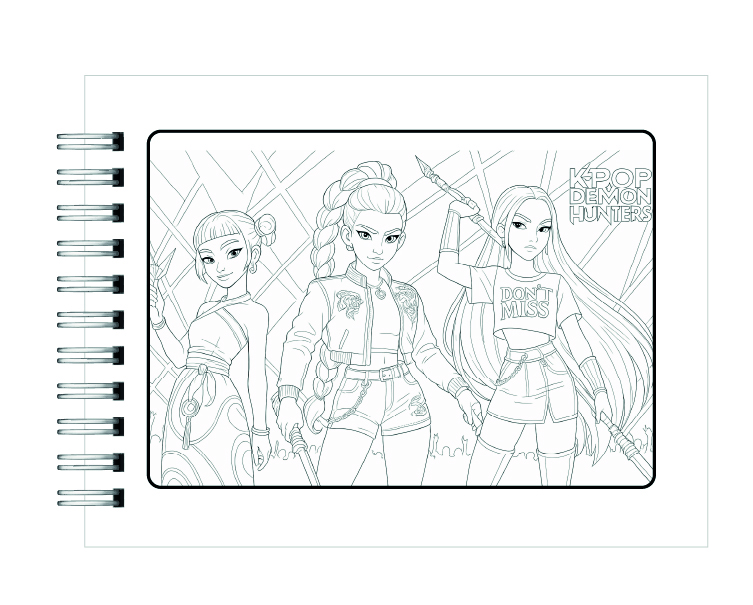 Libro para Colorear KPOP Demon Hunter 2