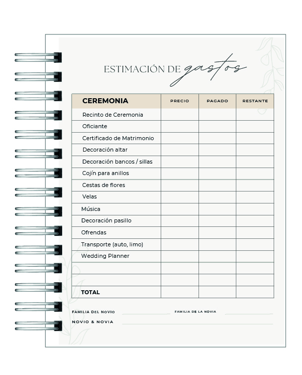 Planificador de Mi Boda 8