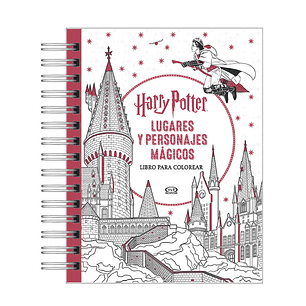 Libro para colorear Harry Potter Lugares y personajes mágicos