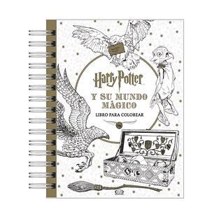 Libro para colorear Harry Potter y su mundo mágico