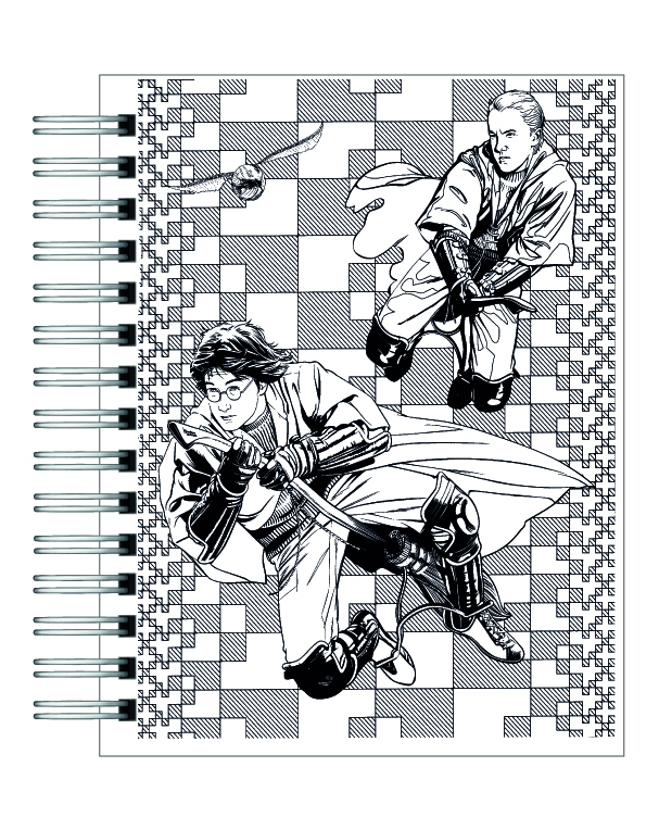 Libro para colorear Harry Potter y su mundo mágico 3