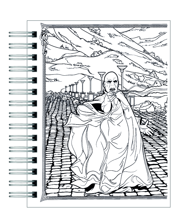 Libro para colorear Harry Potter y su mundo mágico 6