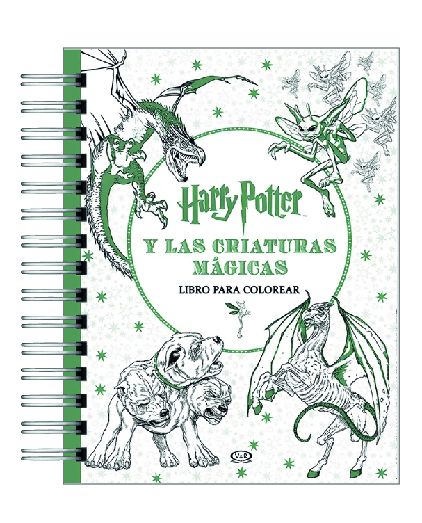 Libro para colorear Harry Potter Y Las Criaturas Mágicas 1