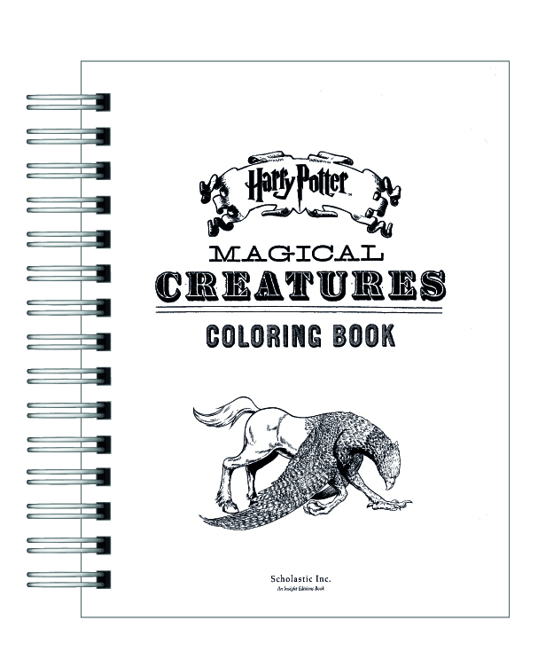 Libro para colorear Harry Potter Y Las Criaturas Mágicas 2