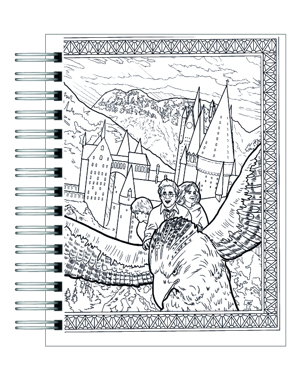 Libro para colorear Harry Potter Y Las Criaturas Mágicas 4