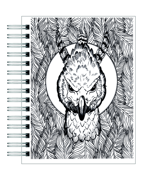 Libro para colorear Harry Potter Y Las Criaturas Mágicas 3