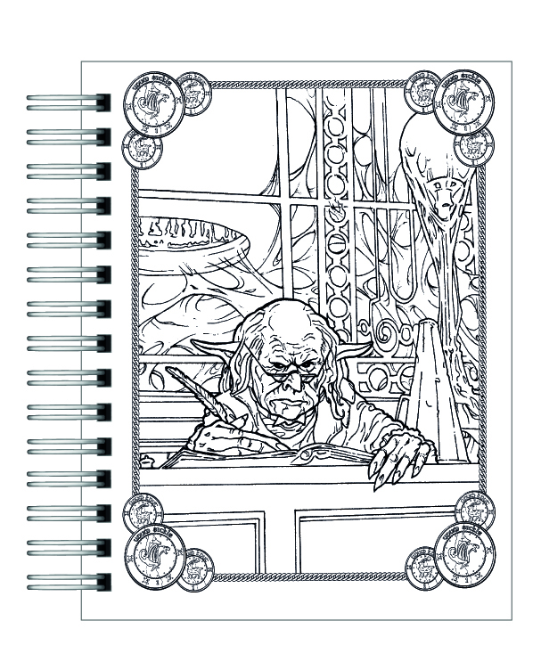 Libro para colorear Harry Potter Y Las Criaturas Mágicas 6