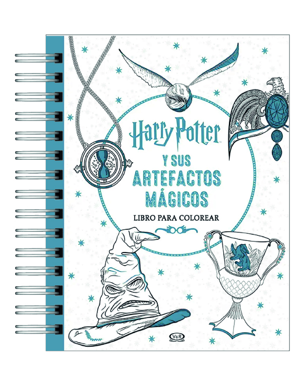 Libro para colorear Harry Potter y sus Artefactos Mágicos 1